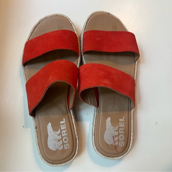 SOREL Ella Ii Slide Sandal In Signal Red 6 - Picture 5 of 11